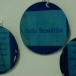 A photograph of cyanotype mirrors with positive remarks